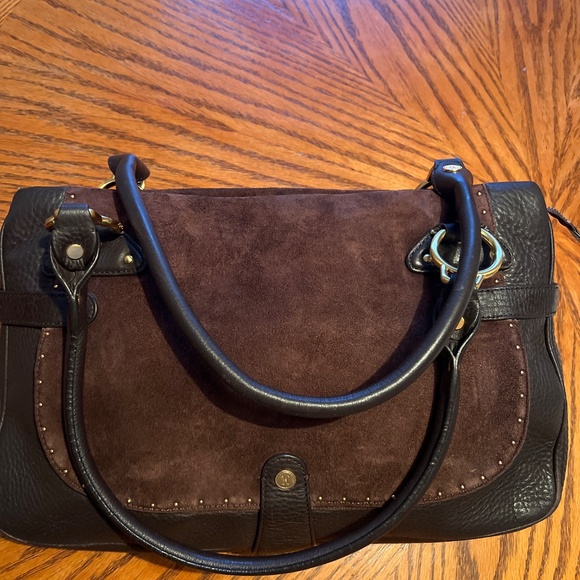 Cole Haan Leather & Suede Satchel Bag - EUC - Picture 8 of 16